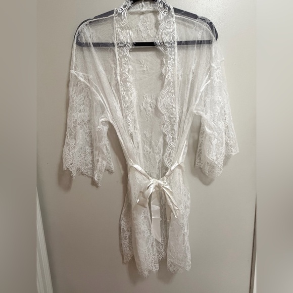 Avidlove Other - Bridal White Lace Robe Women’s Large
